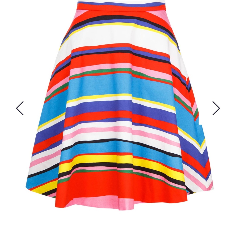 ICEBERG pop-art circle Skirt cotton colour stripes dopamine rainbow Fun size 8 - Picture 8 of 8